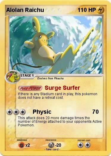 Pokemon Alolan Raichu