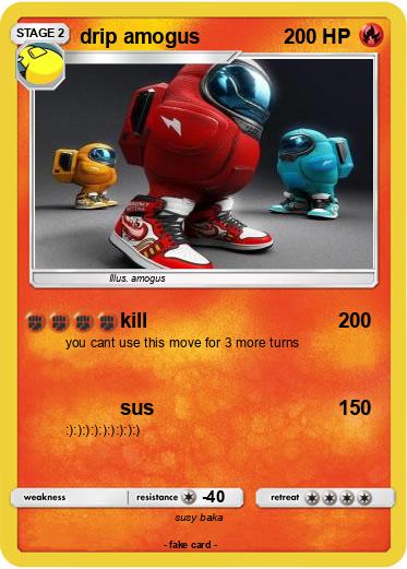 Pokemon drip amogus