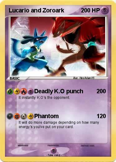 Pokemon Lucario and Zoroark