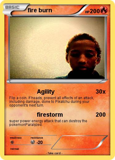 Pokemon fire burn