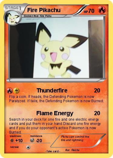 Pokemon Fire Pikachu