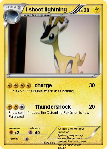 Pokemon i shoot lightning