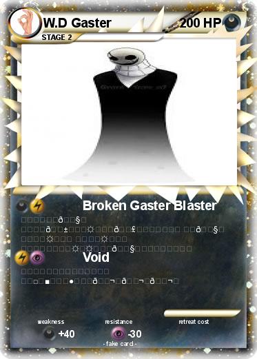 Pokemon W.D Gaster