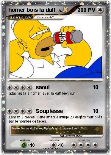 Pokemon homer bois la duff