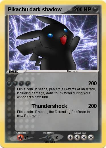 Pokemon Pikachu dark shadow