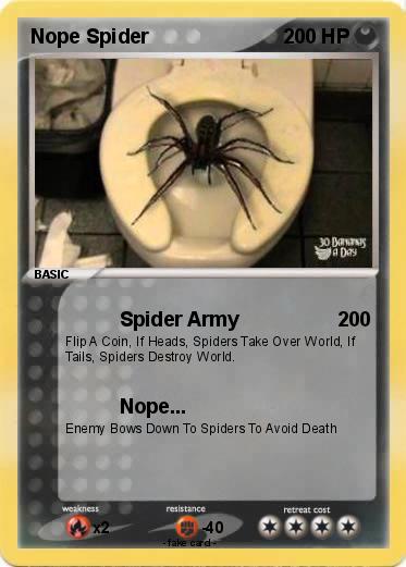 Pokemon Nope Spider