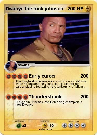 Pokemon Dwanye the rock johnson