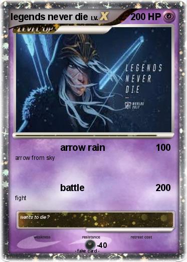 Pokemon legends never die