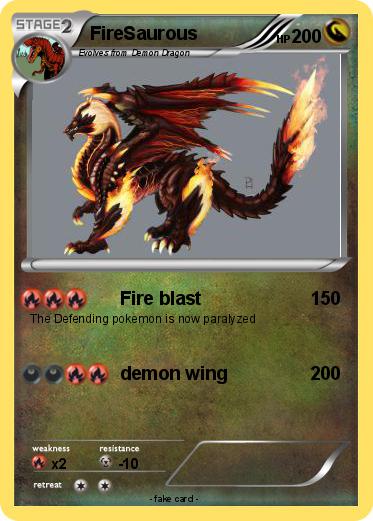 Pokemon FireSaurous