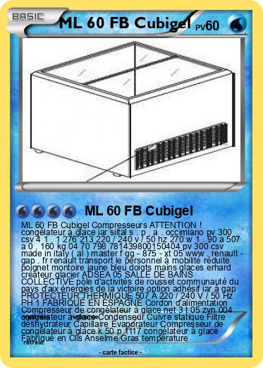 Pokemon ML 60 FB Cubigel