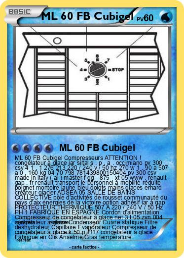 Pokemon ML 60 FB Cubigel