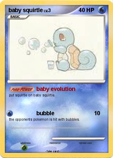 Pokemon baby squirtle