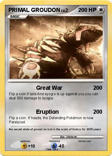 Pokemon PRIMAL GROUDON