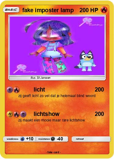 Pokemon fake imposter lamp