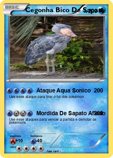 Pokemon Cegonha Bico De Sapato