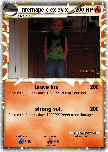 Pokemon infernape c ex ev x