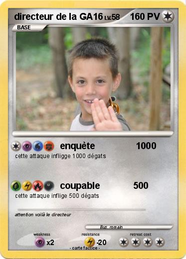 Pokemon directeur de la GA16