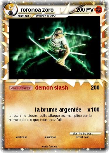 Pokemon roronoa zoro