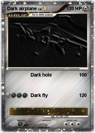 Pokemon Dark airplane