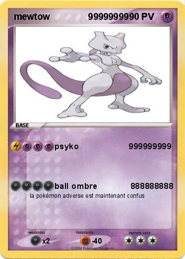 Pokemon mewtow               99999999