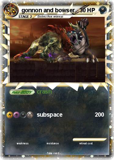 Pokemon gonnon and bowser