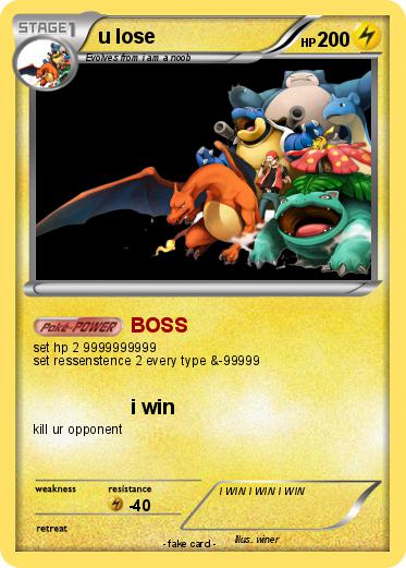 Pokemon u lose