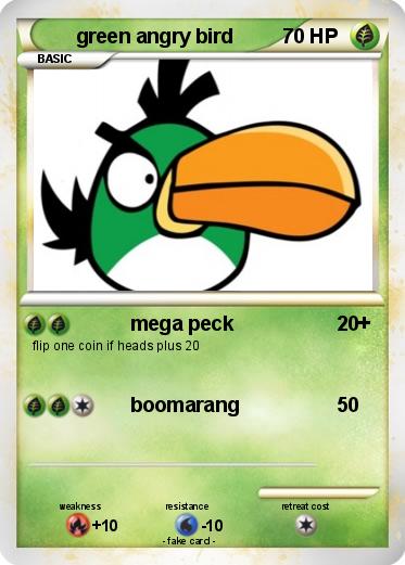Pokemon green angry bird