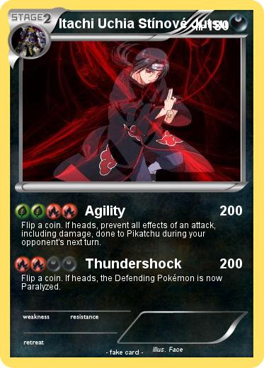 Pokemon Itachi Uchia Stínové Jutsu