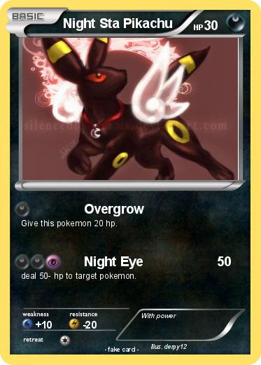 Pokemon Night Sta Pikachu