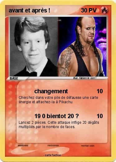 Pokemon avant et après !
