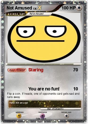 Pokemon Not Amused