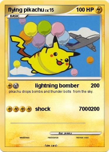 Pokemon flying pikachu
