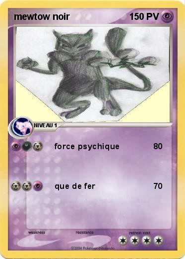 Pokemon mewtow noir