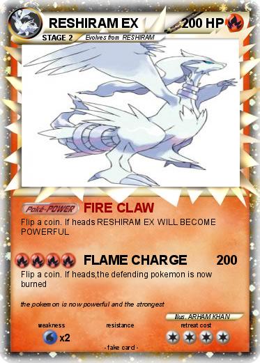 Pokemon RESHIRAM EX