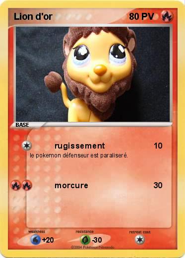 Pokemon Lion d'or