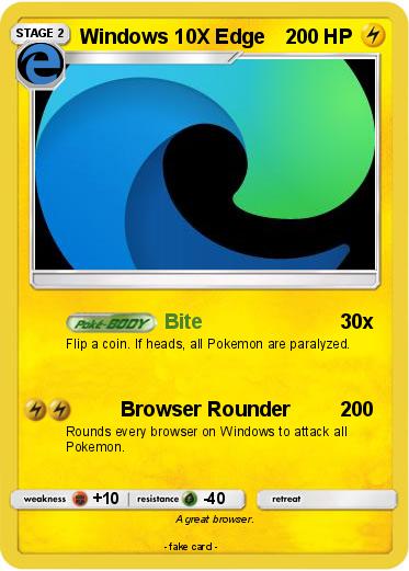 Pokemon Windows 10X Edge