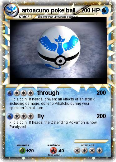Pokemon artoacuno poke ball