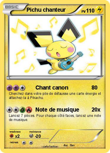 Pokemon Pichu chanteur