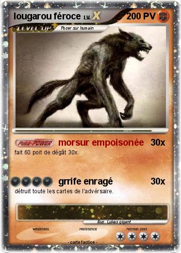 Pokemon lougarou féroce