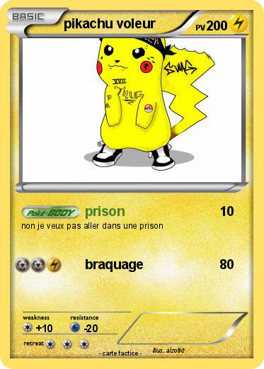 Pokemon pikachu voleur