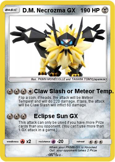 Pokemon D.M. Necrozma GX