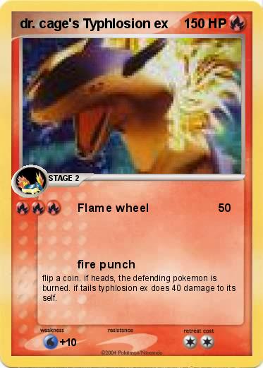 Pokemon dr. cage's Typhlosion ex