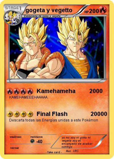 Pokemon gogeta y vegetto