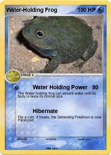 Pokemon Water-Holding Frog