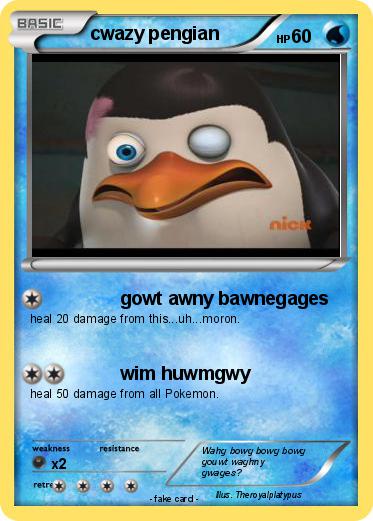 Pokemon cwazy pengian
