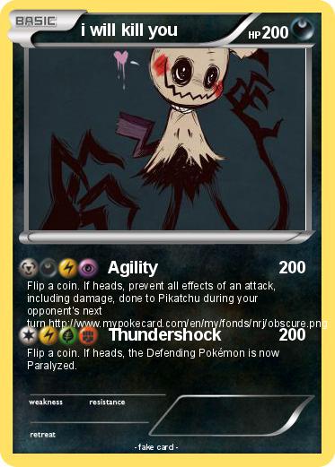 Pokemon i will kill you