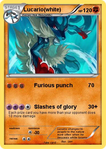Pokemon Lucario(white)