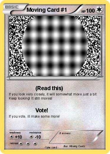 Pokemon Moving Card #1