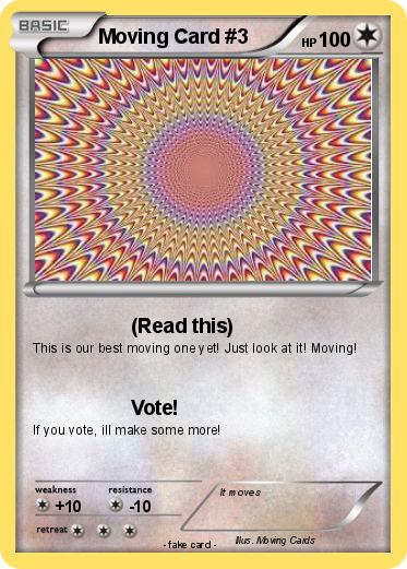 Pokemon Moving Card #3