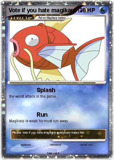 Pokemon Vote if you hate magikarp